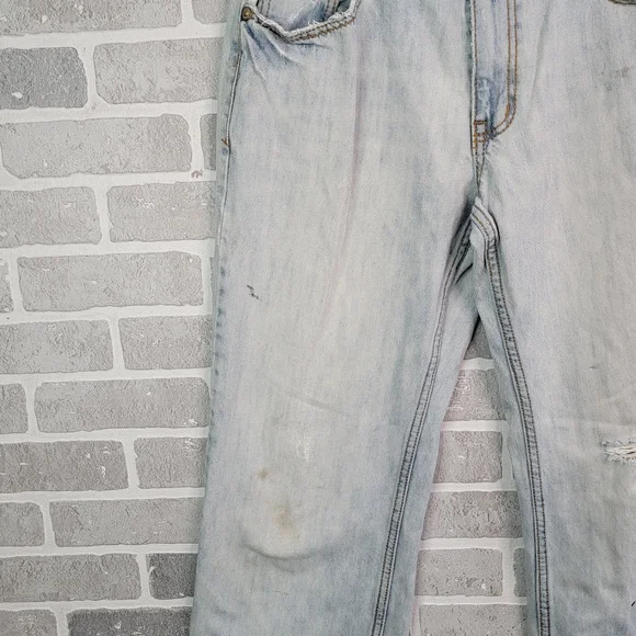 Aeropostale Benton Original Bootcut Wide Leg Thrashed Denim Jeans Men's Size 32 - Picture 6 of 16